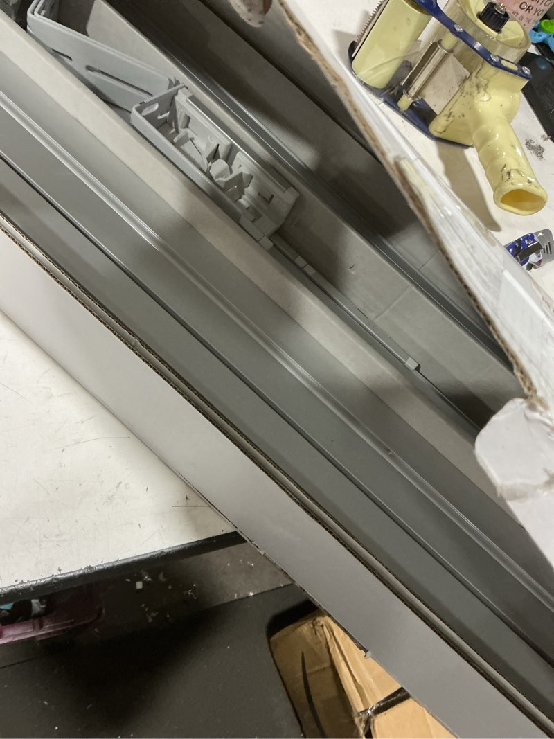 Condition photo showing As Is for quoya bl01 smart electric curtain track ?beltless, adjustable, no cutting, adjustable speed, quiet, compatible with alexa, google, siri, apple watch, remote included?(two way opening only) up to 196 inches (5m)