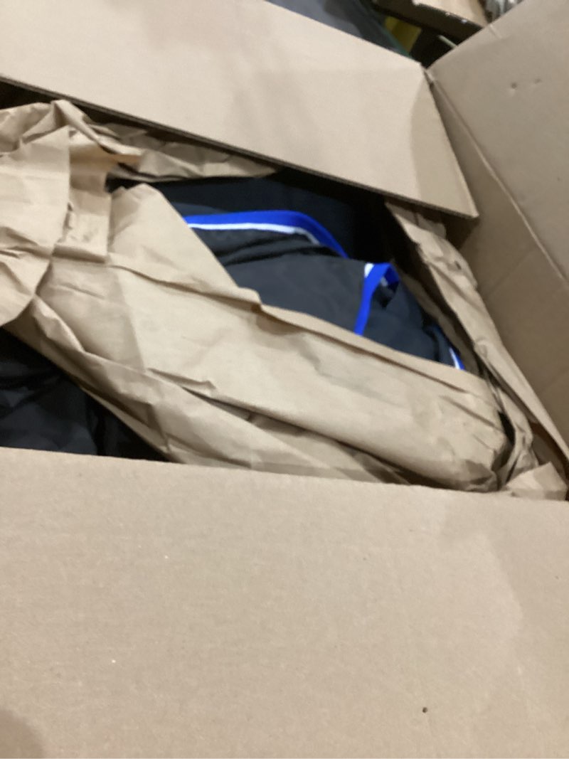 Condition photo showing As Is for HORZE Glasgow Heavy Weight Winter Turnout (400g Fill) | Waterproof Combo Horse Blanket with Neck Cover - Dark Blue - 75 in Dark Blue 75 in