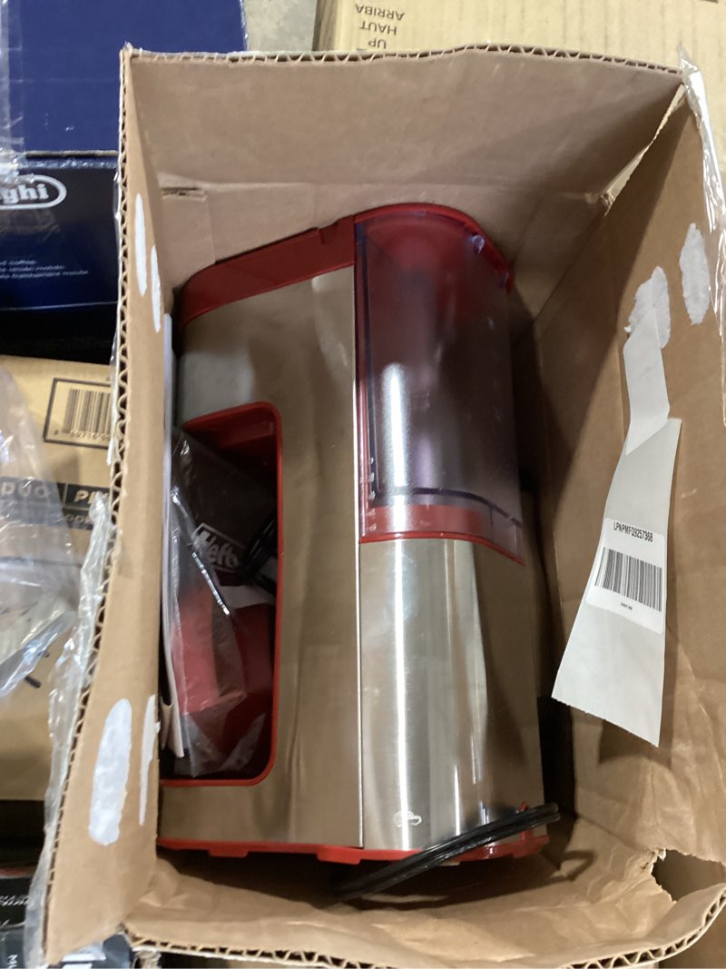 Condition photo showing Good Condition for kenmore single serve coffee maker – compatible with keurig k?cup pods & ground coffee, one cup brewer, 6–12 oz brew sizes, travel mug friendly, auto shut?off, hot & iced maquina de cafe, red kkcmkcm-r