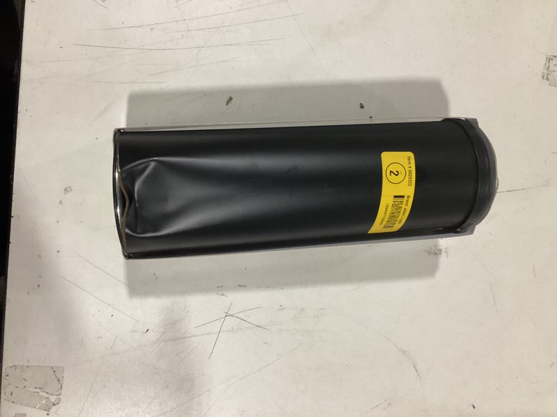 Condition photo showing As Is for allen + roth Arden Matte Black Metal Toilet Brush Holder