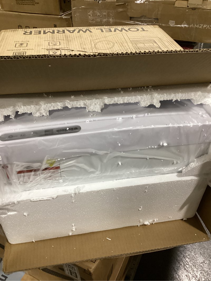 Condition photo showing Good Condition for ROMECH 23L Hot Towel Warmer Cabinet, Professional Towel Heater with LED Temperature Display Setting, Extra Large Capacity Towel Warmers for Spa Massage Salon Home (White, 23L) 23L White