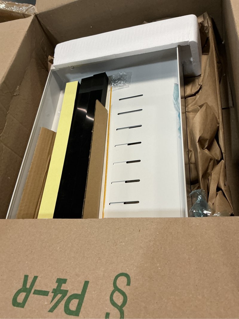 Condition photo showing New/Like New for kitstorack pull out cabinet organizer, expandable(12"-20") heavy duty slide out drawers fixed with adhesive nano film for pots, roll out shelf storage for kitchen base cabinet organization(white) white 21"d×12"-20"w(1 pack)