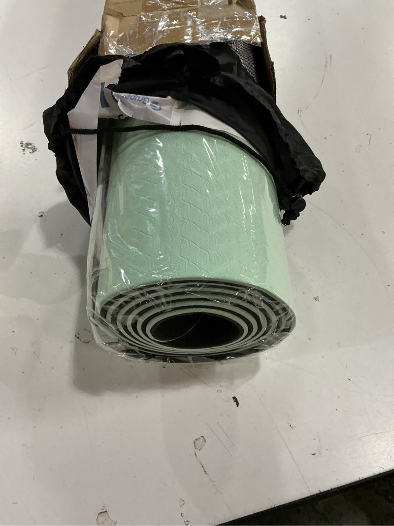 Condition photo showing Good Condition for gruper yoga mat non slip, eco friendly fitness exercise mat with carrying strap,pro yoga mats for women,workout mats for home, pilates and floor exercises matcha green / black 0.24*24*72 inches