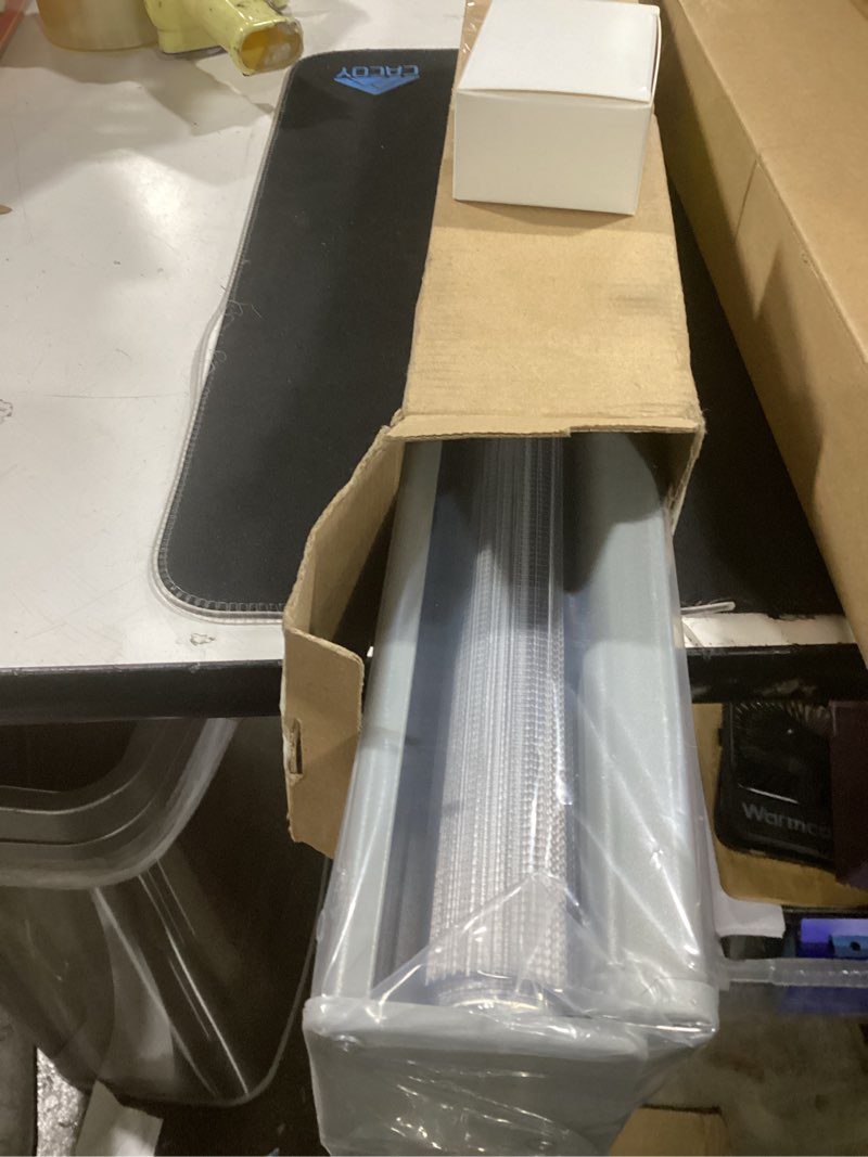 Condition photo showing Good Condition for joydeco cordless zebra blinds for windows, dual layer light control window blinds with light-proof aluminum cover, free-stop roller shades for home & office (grey,17" w x 48" h) upgrade- grey (aluminum cover) 17"w x 48"h