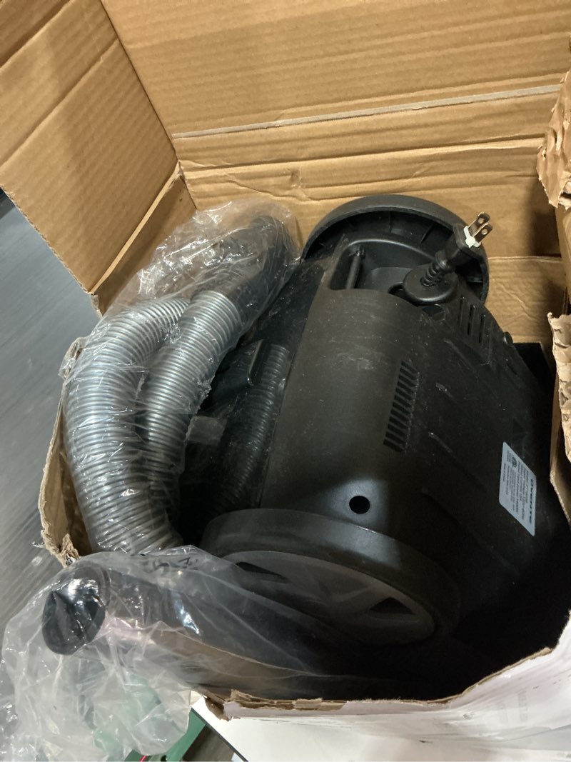 Condition photo showing Good Condition for OVENTE Canister Upright Vacuum Cleaner with 1400W Powerful Suction, Telescoping Wand and Automatic Cord Rewind, Lightweight Cleaning Machine for Hard Floors and Carpets, Black ST1600B + ACPST16041