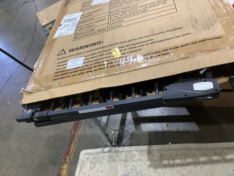 Condition photo showing Good Condition for waowao triple lock 68.11-75.98" baby gate extra wide pressure mounted walk through swing auto close safety black metal dog pet puppy for stairs,doorways,kitchen black 68.11-75.98"/173-193cm