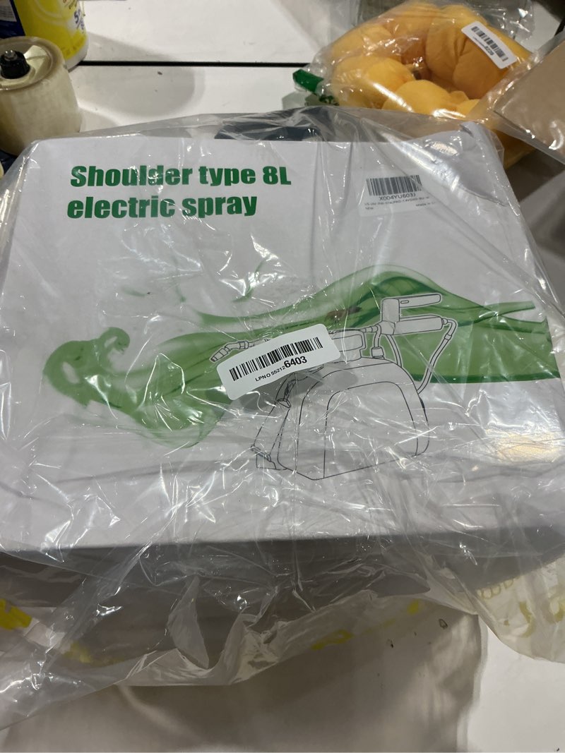 Condition photo showing Good Condition for vaxmay battery powered sprayer 2 gallon, upgrade electric garden sprayer with 3 adjustable speed, battery indicator, 4 mist nozzles, rechargeable handle, retractable wand, shoulder strap for weed lawn blue