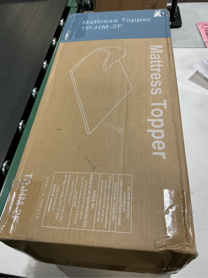 Condition photo showing New/Like New for NEWBULIG Mattress Toppers Memory Foam Full, 2 Inch Thick Bed Topper Pad Cooling Gel Infused Soft Comfy Padding Breathable for Sleeper Sofa Couch RV Camper, CertiPUR-US Certified Blue-2 Inch Full