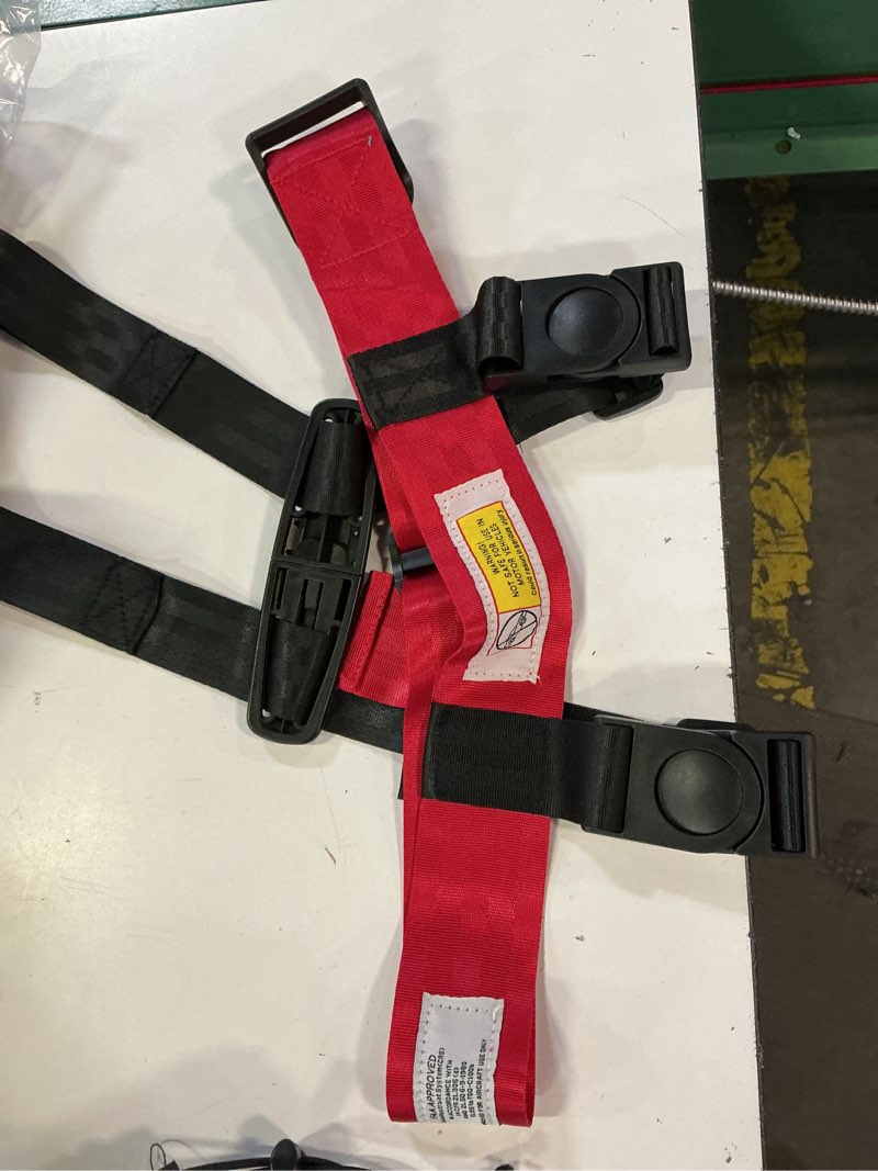 Condition photo showing As Is for child airplane travel harness - portable & lightweight travel harness for toddlers and kids - easy flight accessory for family trips