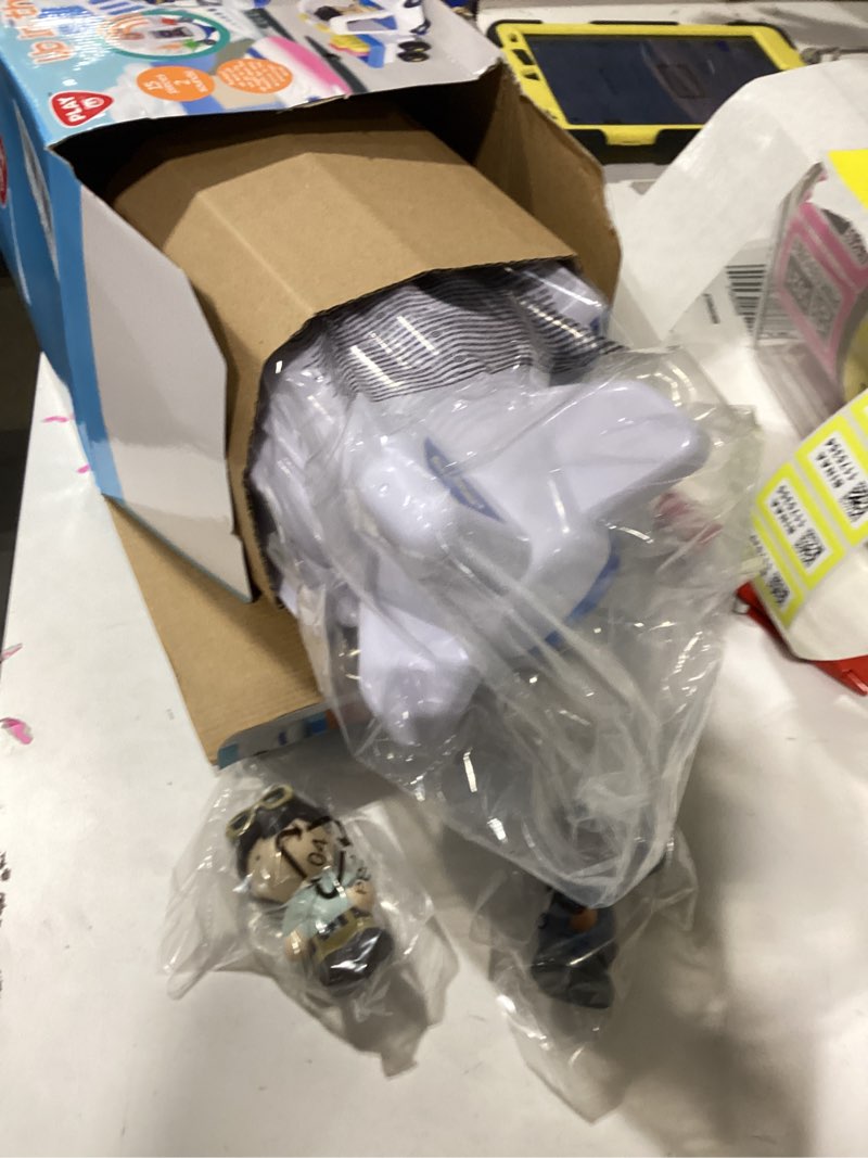 Condition photo showing New/Like New for PLAY Airplane Toy for Kids - Toddler Airplane Toys Travel Plane Toys for Kids 2+ Years Old with Small Figures & Baggage Carrier, Musical Toy Airplane with Lights for Boys Girls Gifts Birthday (Blue)