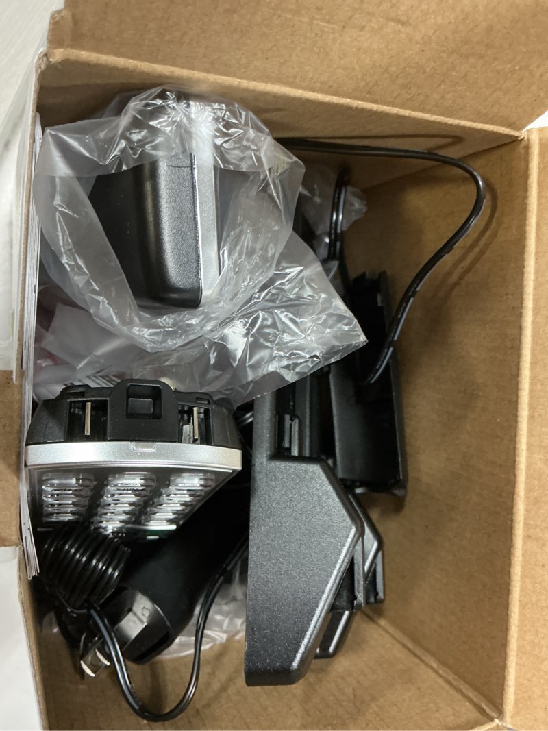 Condition photo showing As Is for vtech cs6919-2 dect 6.0 cordless phone with caller id and handset speakerphone, 2 handsets, silver/black