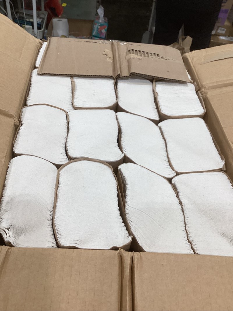Condition photo showing New/Like New for tork multifold hand towel white h2, universal, 100% recycled fibers, 16 x 250 towels, mb540a 16 x 250 hand towels