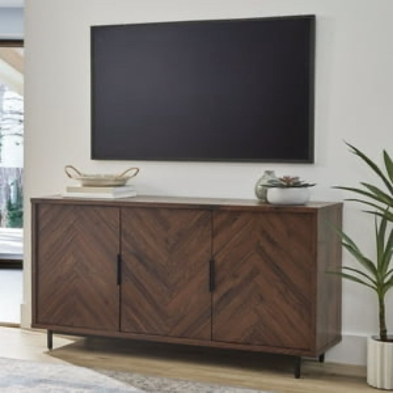 better homes & gardens wyatt geo tv stand for tvs up to 70", walnut finish