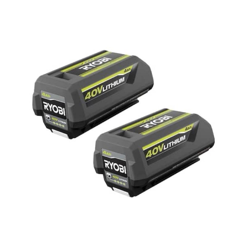 ryobi 40v lithium-ion 4 ah high capacity battery (2-pack)