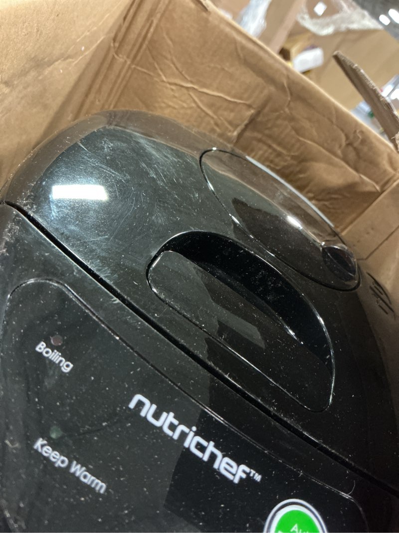 Condition photo showing As Is for NutriChef Hot Water Urn Pot Insulated Stainless Steel,Auto & Manual Dispense,Auto Boiler,Safety Lock Shutoff 3.38 QT /3.2L - Auto Boiler Shut Off - PKWK43 3.4 Quarts