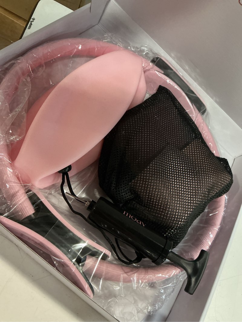 Condition photo showing Good Condition for moav premium pilates essentials kit - 14" ring with cushioned handles, mini ball with pump, & 3 durable fabric resistance bands for full body home workouts rosè
