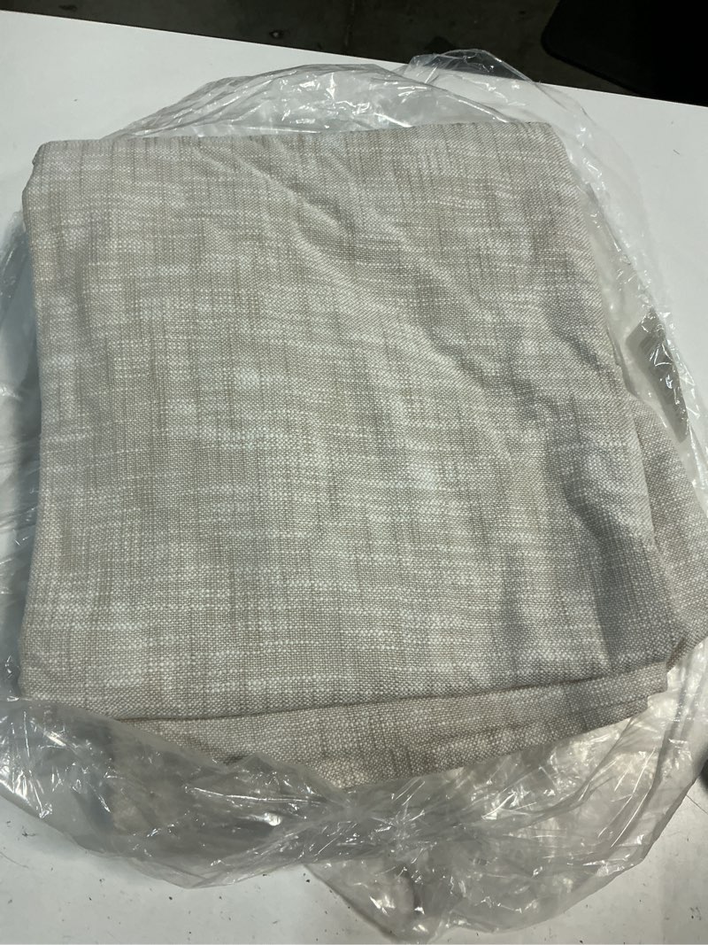 Condition photo showing Good Condition for quince textured cotton true blackout curtain, 48x84, oatmeal single panel