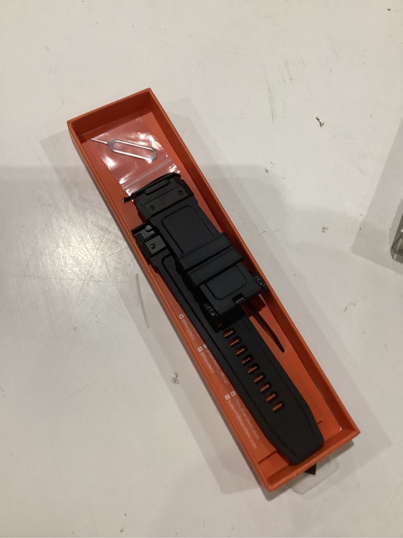 Condition photo showing As Is for bandletic compatible with garmin fenix 5x watch band, rugged rubber silicone easy-fit 26mm band for fenix 8 51mm/7x/7x pro/6x/6x pro/5x plus/3/3 hr/instinct 2x/tactix/enduro/descent/epix pro 2 51mm black