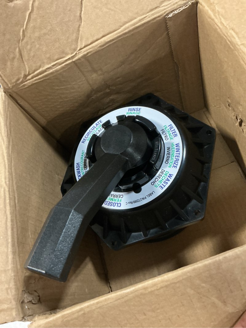 Condition photo showing Good Condition for 272531 hi-flow 6-way multiport top valve compatible with pentair sand dollar pool and spa sand filters, 1-1/2 inch clamp style valve, replace 262504 262505 262506
