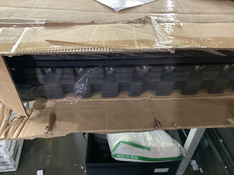 Condition photo showing As Is for AIRHOP 0.56in Thick 48 Sq Ft Exercise Equipment Mats, 12 Tiles Upgraded Rubber Top with High Density EVA Foam, Large Interlocking Puzzle Gym Flooring for Home Gym, Heavy Weight Workout,Black Black 48 Sq Ft (12 Tiles)