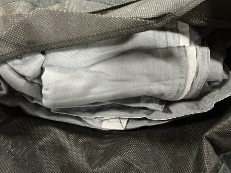 Condition photo showing New/Like New for kenneth cole new york - queen duvet cover set, reversible cotton bedding with matching shams, all season home decor (nila grey, queen) grey queen