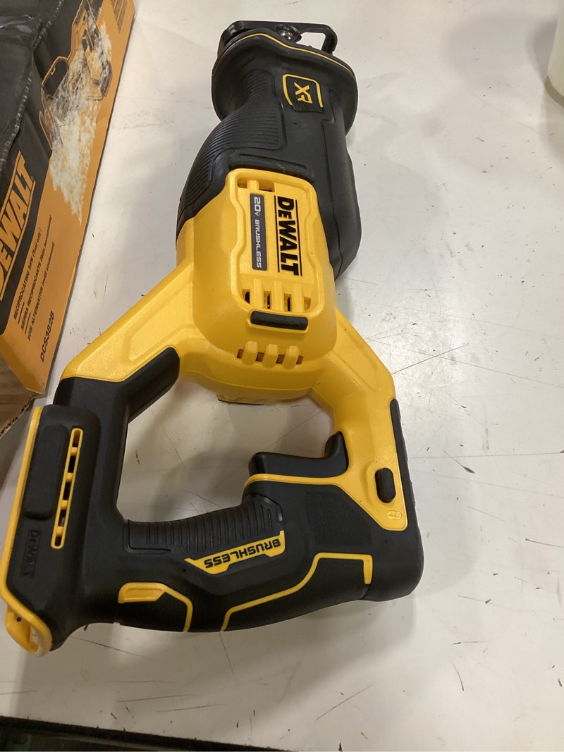 Condition photo showing Good Condition for dewalt 20v max cordless brushless reciprocating saw tool only