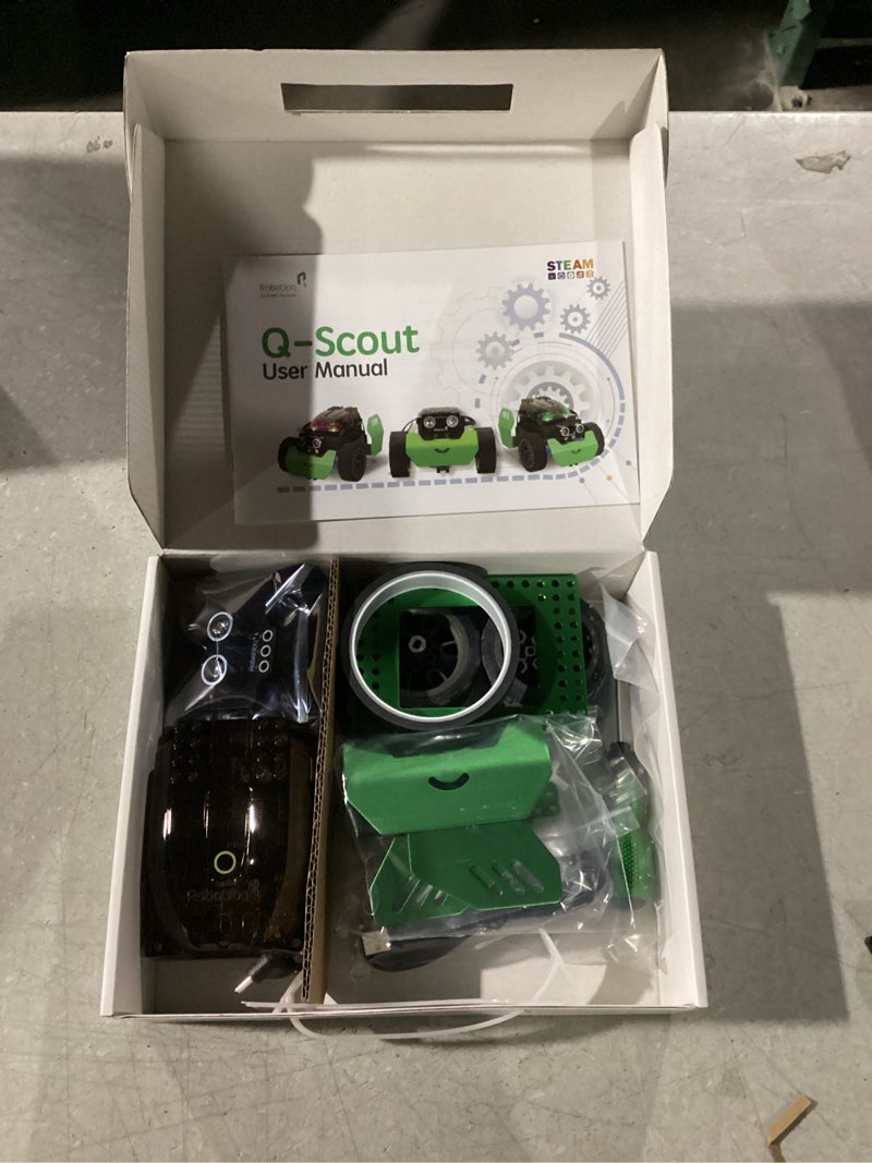 Condition photo showing Good Condition for Robobloq Q-Scout STEM Projects for Kids Ages 8-12, Coding Robot, Learn Robotics, Electronics and Programming Based on Scratch, Arduino and Python, Learning & Education Toys, Gifts for Boys and Girls