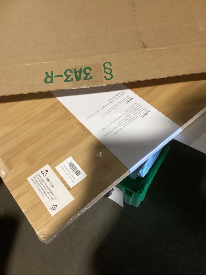 Condition photo showing New/Like New for 24" bamboo cutting boards for kitchen, extra large wood cutting board with deep juice groove and handle heavy duty chopping board, kikcoin, 24" x 18" 24"l x 18"w