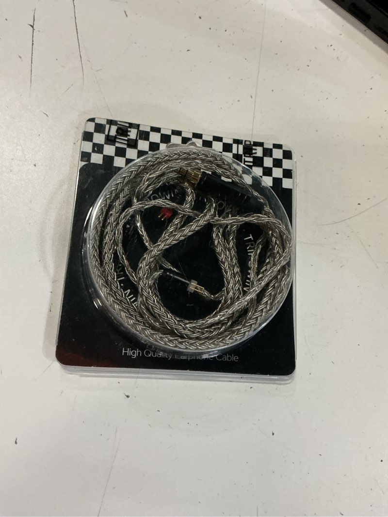 Condition photo showing Good Condition for linsoul tripowin zonie hifi in-ear monitor upgrade cable, with omni mic, 16-core silver-plated spc earphone cable, type-c/3.5mm options, 1.25m spc tangle-free wire for audiophiles(3.5mm,2pin) 2pin 3.5mm