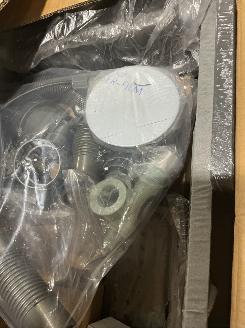 Condition photo showing Good Condition for Single Bowl Kitchen Sink One Piece Pull Out Faucet with Cup Washers and Waterfall, LED Screen Temperature Control, Water Purifying Faucet, Soap Dispenser, Smart Sinks ?31.5 x 18.1 inch? 31.4*18.11 inch Smart Kitchen Sink