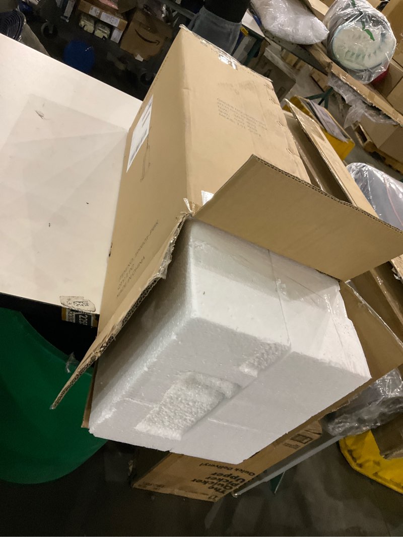 Condition photo showing As Is for ML Lighting 46004-BN Iversen 29.75" Wide 4-Light Vanity - Brushed Nickel Brushed Nickel 4-Light