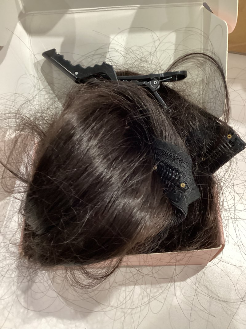 Condition photo showing Good Condition for Dark Brown Hair Extensions Long Layered Clip in Hair Extensions 20 Inch Hair Extension for Women Daily Use 4PCS(20 Inch) Dark Brown