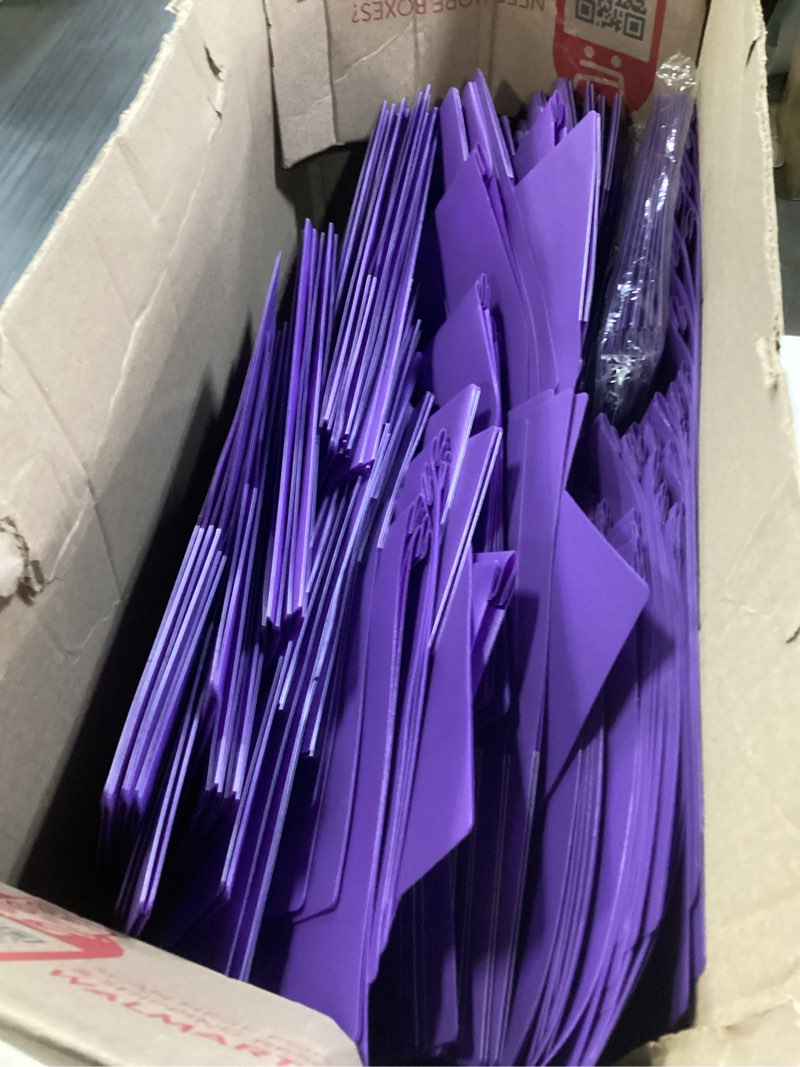 Condition photo showing Good Condition for two pocket folders, razcc 75 pack two pocket folders with prongs, 3 prong folders fit letter size paper, pocket file folders for school office home business, purple