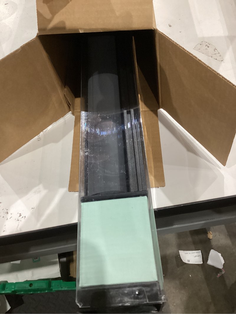 Condition photo showing Good Condition for Cordless Blackout Roller Shades Blinds for Windows Free-Stop,Pull Down Room Darkening with Valance,Thermal Insulated Woven Fabric Window Door Blinds for Home,Office,Black 20" W x 72" H 20"W x 72"H Black