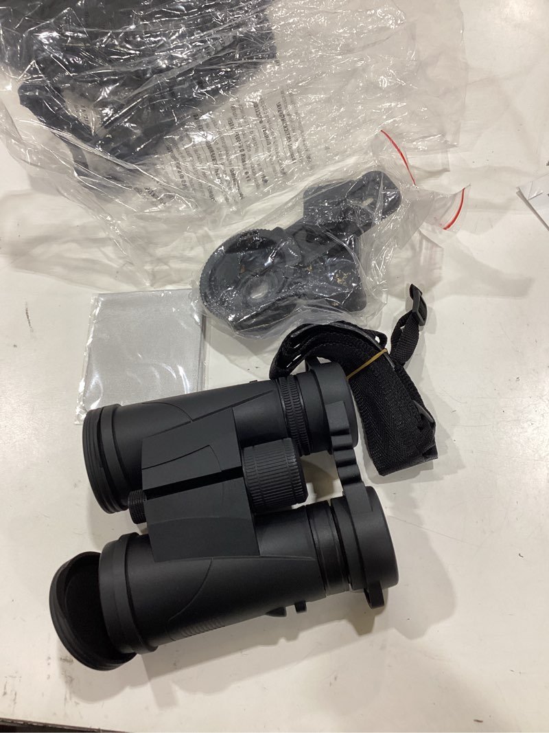 Condition photo showing Good Condition for 8x32 binoculars for adults - hd bak4 prism fmc lens, waterproof large view clear vision, lightweight with phone adapter compact binocular for bird watching travel cruise stargazing hunting