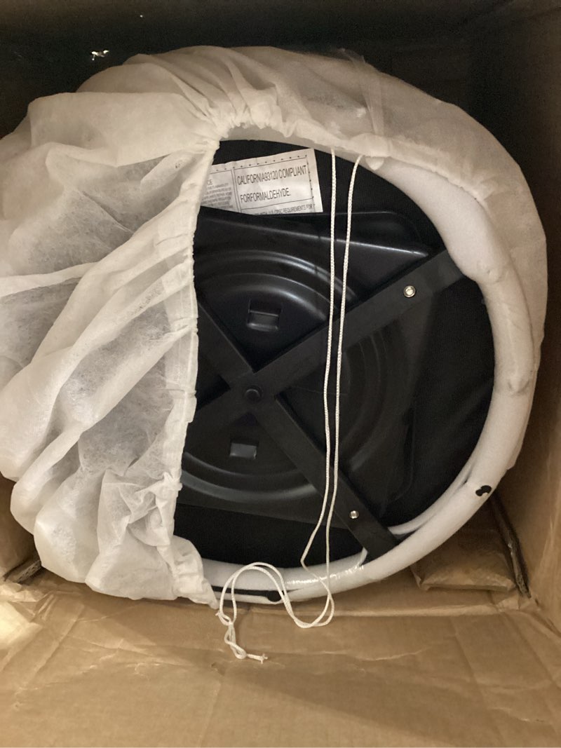 Condition photo showing Good Condition for swivel accent armchair barrel chair with powder coating metal ring