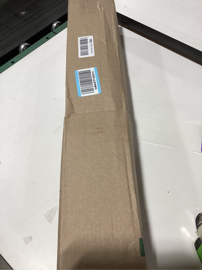 Condition photo showing As Is for Hicarer 2 Pcs 25'' Chrome Framed Shower Door Replacement Drip Rail with Vinyl Sweep, Shower Door Water Deflector with Bottom Seal, Applied Mounting Tape and Screws 25" Silver 2