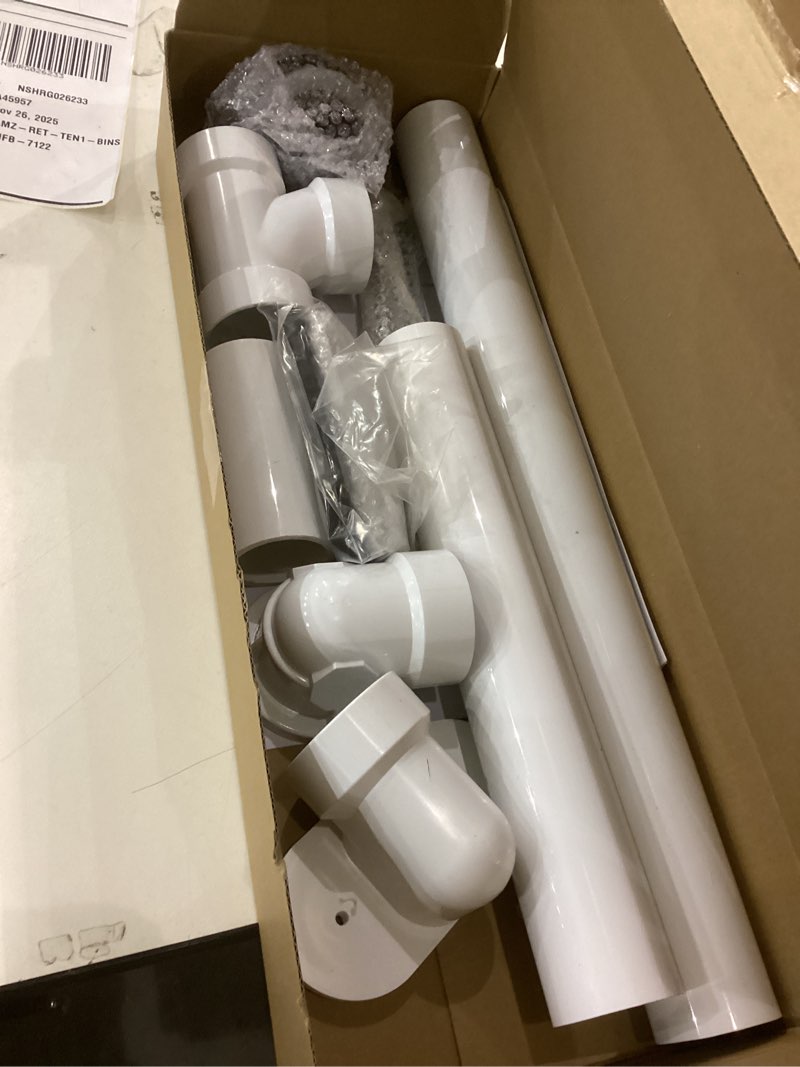 Westbrass D493244LD-12 19" Bath Waste Assembly with Tip-Toe Drain Plug and Linear Overflow Faceplate