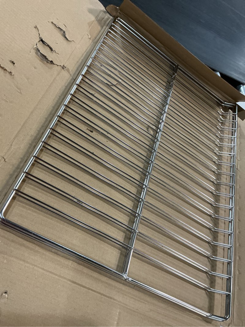 Condition photo showing Good Condition for wb48t10095 oven racks replacement parts for ge profile oven rack 304 stainless steel ge hotpoint gas range stove rack 23.75’’ x 17.4’’ spectra xl44 electric roaster double wire rack shelf 2 pcs 23.75'' x 17.4'' upgraded oven rack