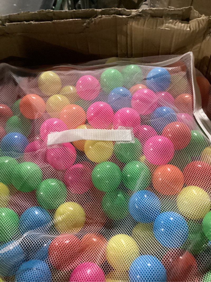 Condition photo showing As Is for 200/500/1000/2000 count plastic soft plastic ball pit balls colorful play pit balls for pet dogs ball pit 2.2" large phthalate free bpa free balls for toddlers 1-3 baby kids 200 pack pink-no.8