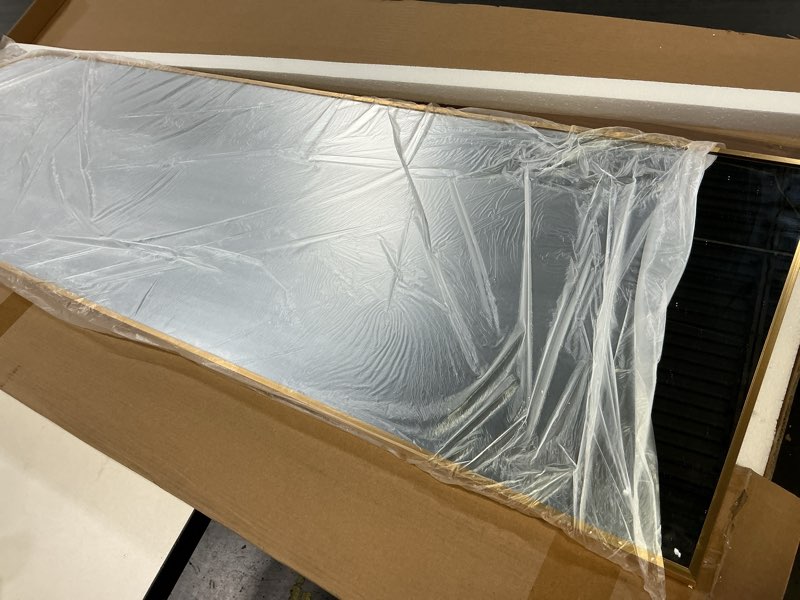 Condition photo showing Good Condition for NBGV 58"x20" Floor Mirror Full Length, Arched Full Length Mirror with Stand, Full Body Mirrors for B