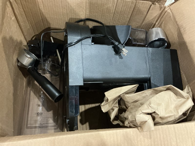 Condition photo showing Good Condition for 20 bar professional compact espresso cappuccino machine with touch screen & auto milk frother, stainless steel coffee maker for cappuccino, latte medium black & silver