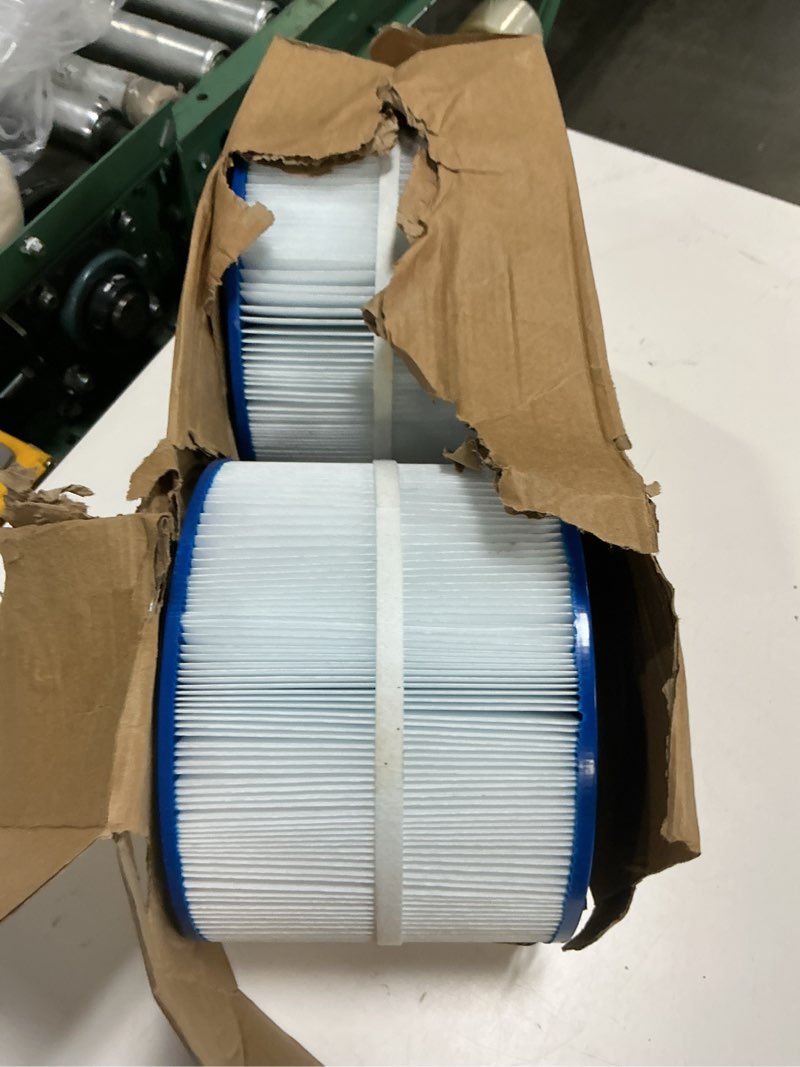 Condition photo showing As Is for pbf40m spa hot tub filter replacement compatible with pleatco pbf40m, bullfrog spas, wellspring 30 coreless 10-00282. 2 pack pack of 2