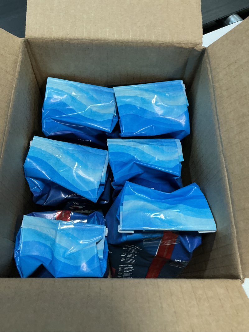 Condition photo showing New/Like New for seattle's best coffee ( best by 01/jul 2026)henry's blend dark roast ground coffee, 12 ounce (pack of 6)