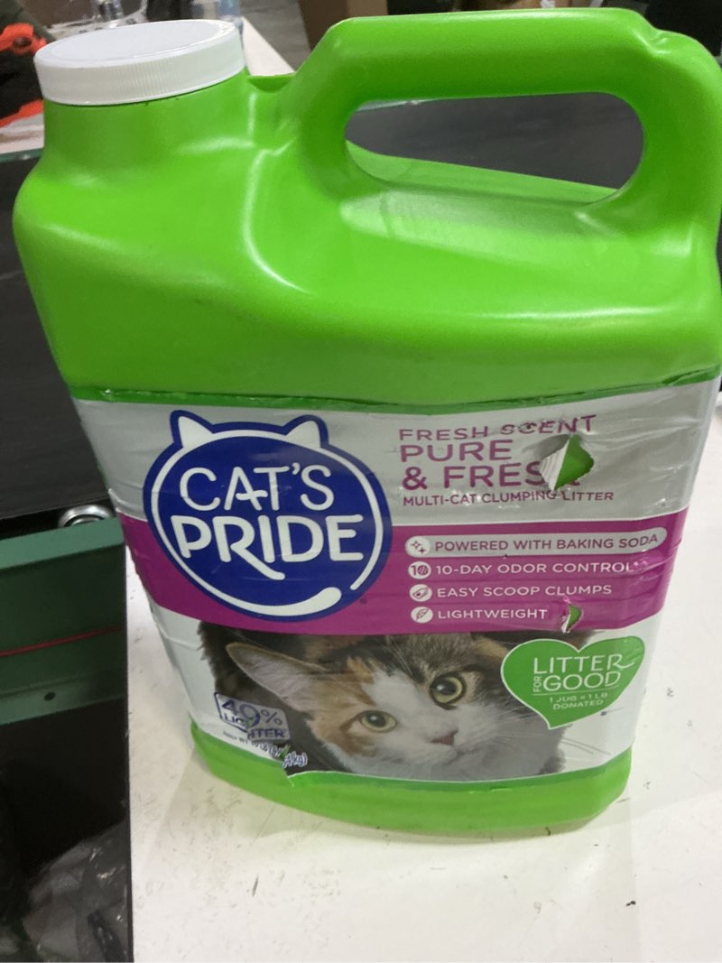 Condition photo showing Good Condition for cat's pride premium lightweight clumping litter: pure & fresh - up to 10 days of powerful odor control - multi-cat, scented, 10 pounds