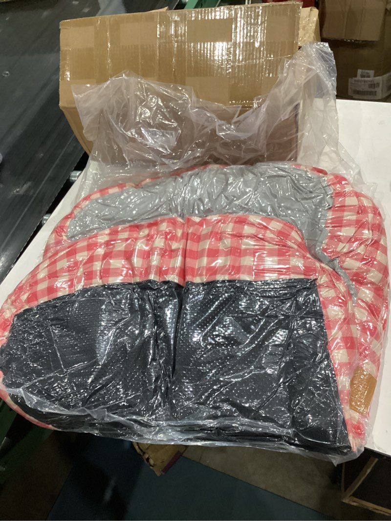 Elegance essentials Dog bed red and white plaid