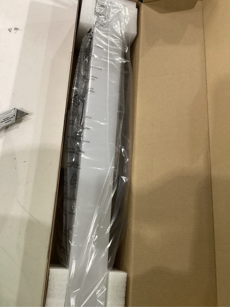 Condition photo showing Good Condition for brushed nickel led vanity light for bathroom, 23.6-inch modern fixture over mirror, 3 color temp adjustable, 18w energy-saving anti-fog lighting for dressing table, dressing room brushed nickel-3 color temperature 23.6inch