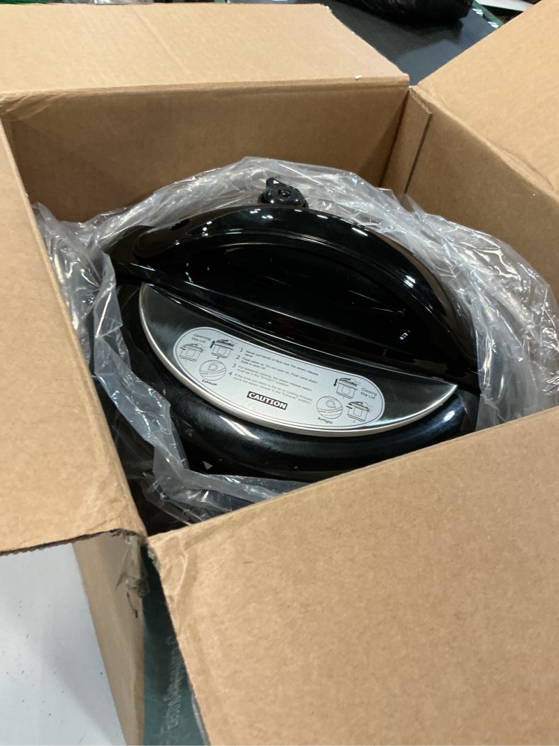 Condition photo showing As Is for DUMOS 16-in-1 Electric Pressure Cooker 8 QT Stainless Steel Multi Cooker Electric for Pressure, Rice, Steamer, Yogurt Maker, Slow Cook, Black