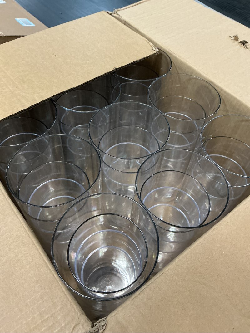 Condition photo showing Good Condition for (unknown size)(similar)homsfou 3pcs hurricane candle holder sleeve clear glass cylinder open both ends chimney shade tube candle shade floating candle holders cylinder vase for wedding centerpieces
