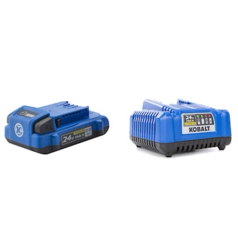 kobalt 24 -volt 1 -pack battery and charger ( 2 ah lithium-ion )
